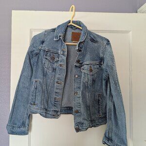 Levi's denim jacket with collar embroidery